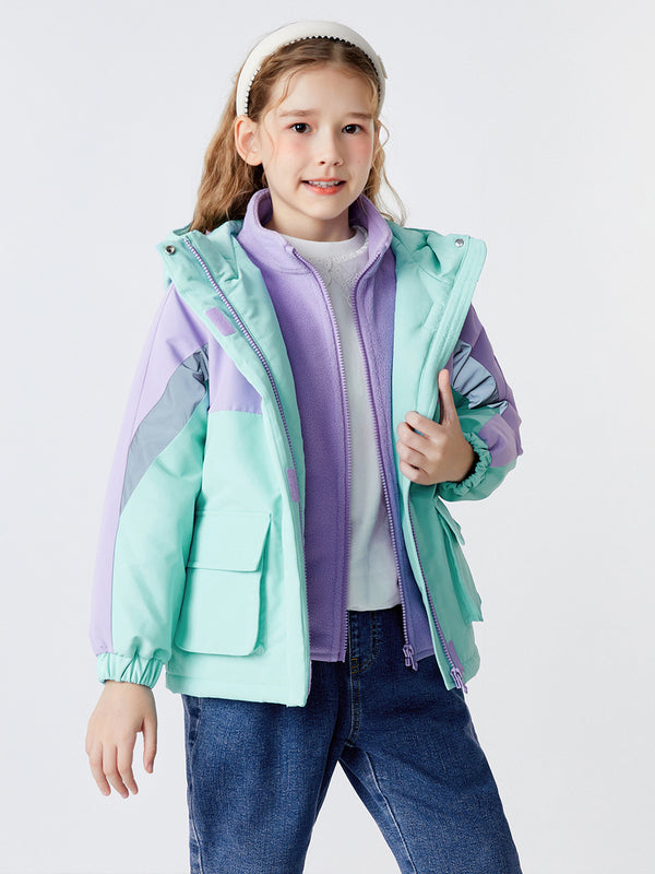 Balabala Kids Girl Multi-Functional Outdoor Padded Jacket