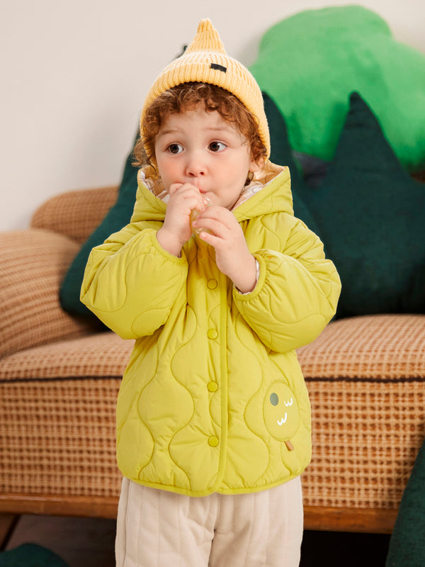 Balabala Baby Reversible Hooded Long-Sleeved Cotton Clothes
