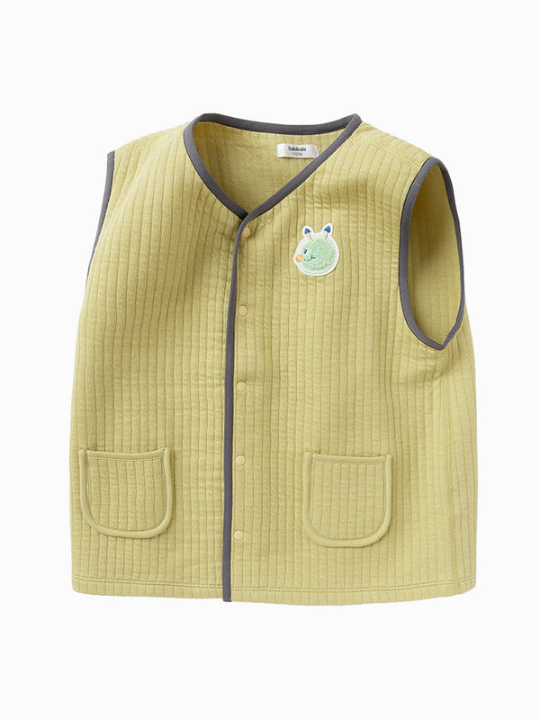 balabala Baby Unisex Solid Color Knitted Waistcoat 0-3 Years