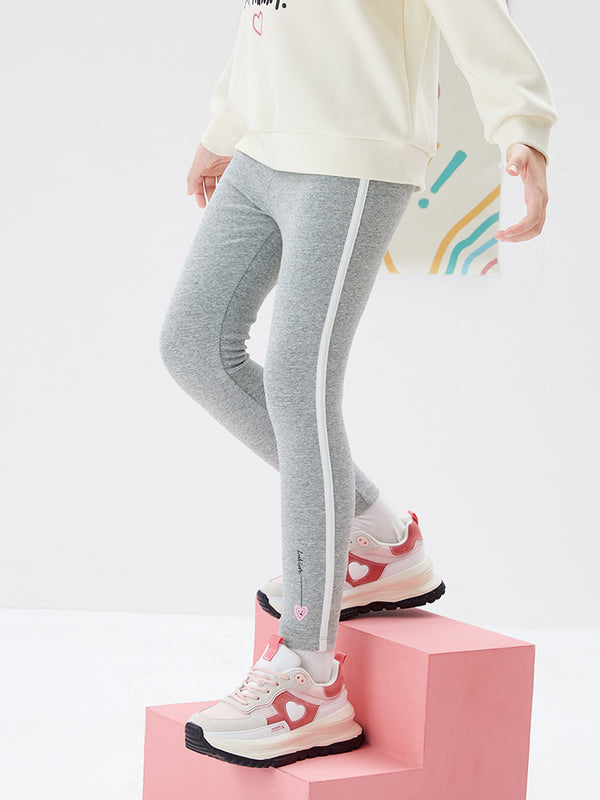 Kids Girl Simple Printed Elasticity Trousers208322123004