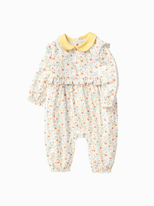 balabala Baby Girl Full Print Woven Jumpsuit 0-3 Years