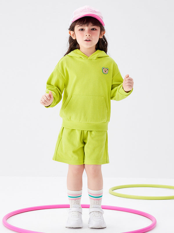 Toddler Girl Fresh And Vibrant Colors Hooded Long Sleeve Suit208322104205
