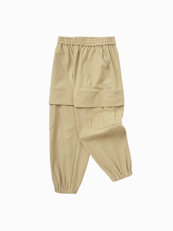 balabala Kids Boy Quick-Drying Pockets Woven Trousers 7-14 Years